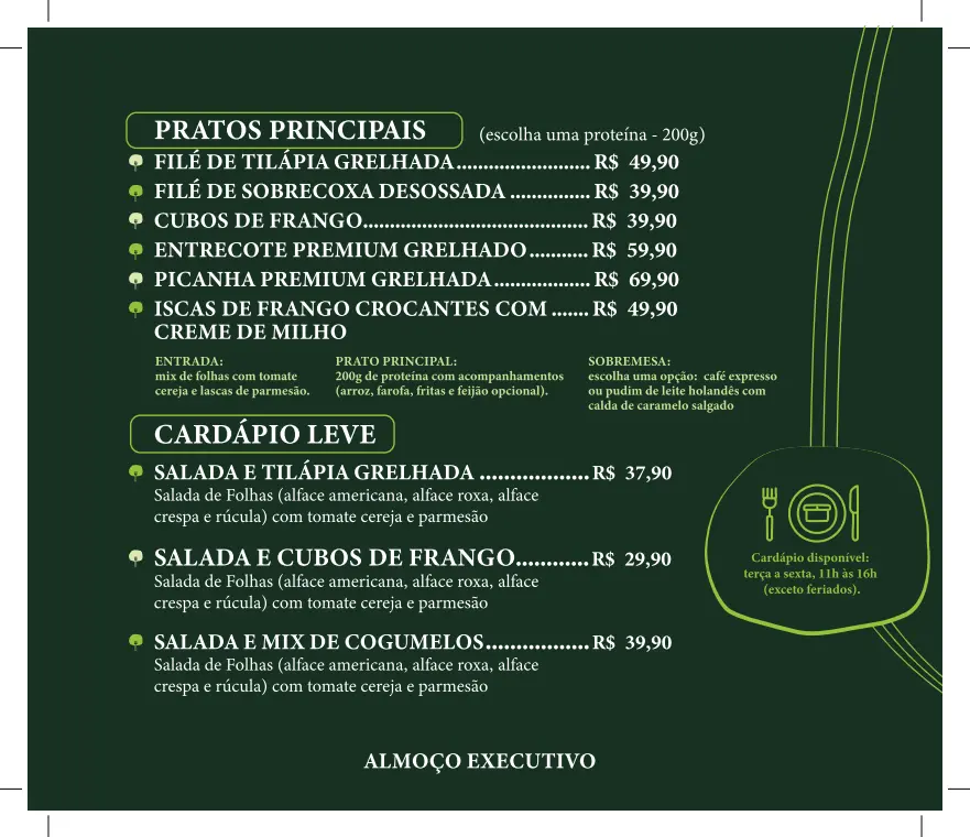 Cardápio - Executivo (almoço)